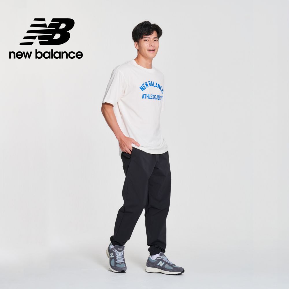 NEW BALANCE 撞色標語短袖上衣_男性_白色_MT41514SST