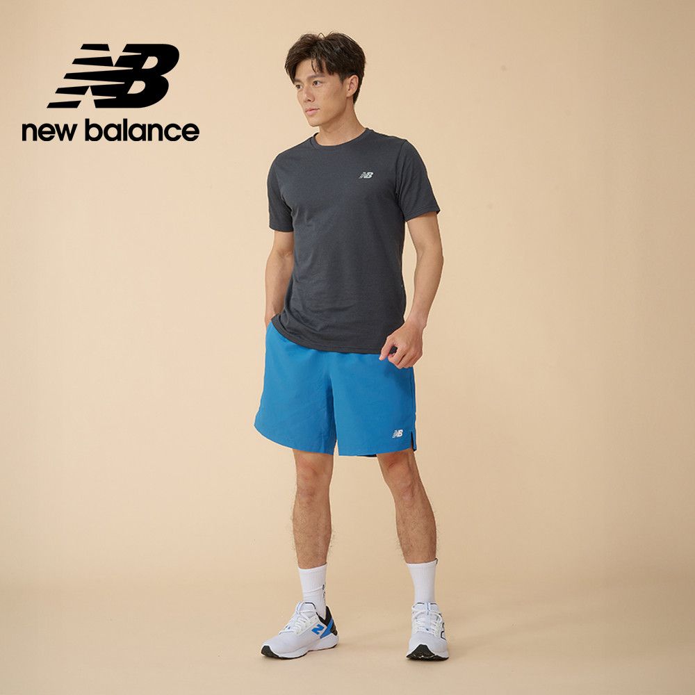 NEW BALANCE 吸濕排汗短袖上衣_男性_黑色_MT43151BK