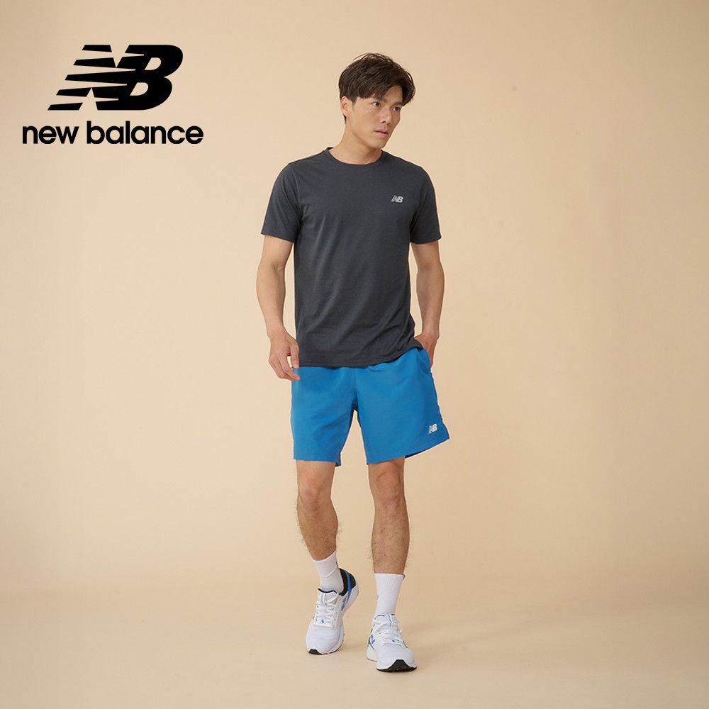 NEW BALANCE 吸濕排汗短袖上衣_男性_黑色_MT43151BK