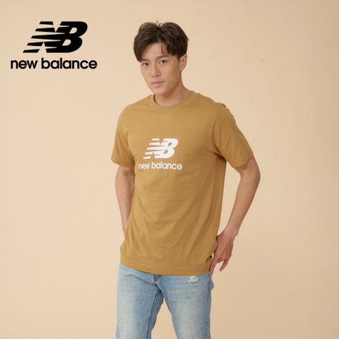 NEW BALANCE NB LOGO短袖上衣_男性_棕色_MT41502GIN