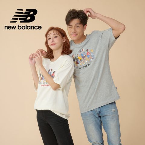 NEW BALANCE 趣味插畫短袖上衣_男性_灰色_MT43553AG