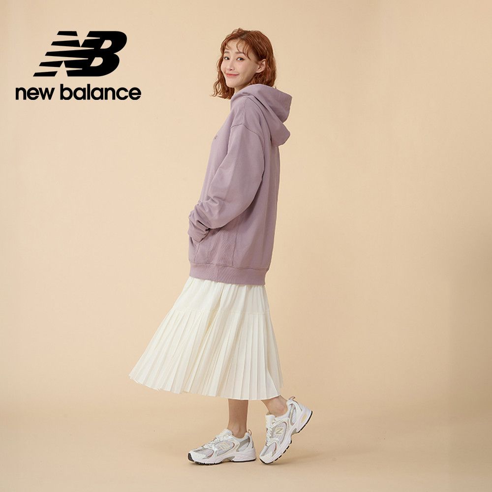 NEW BALANCE [New Balance]小LOGO連帽長袖上衣_男性_藕紫色_MT41534ICW