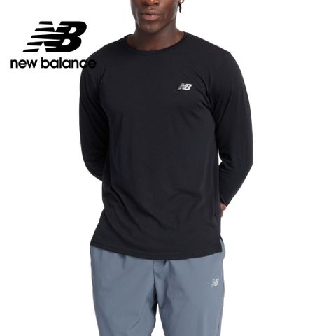 NEW BALANCE [New Balance]吸濕排汗長袖上衣_男性_黑色_MT43150BK