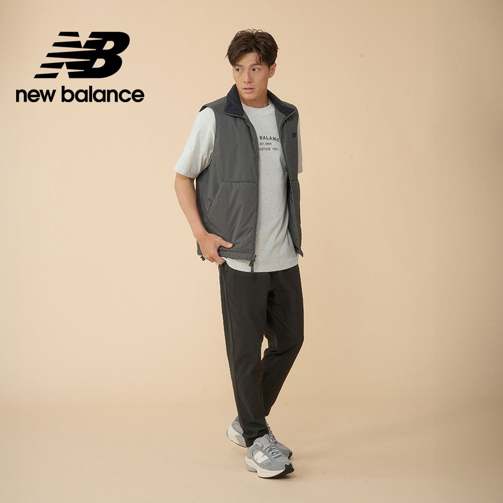 NEW BALANCE [New Balance]保暖防潑水背心外套_男性_墨灰色_MV43500ACK