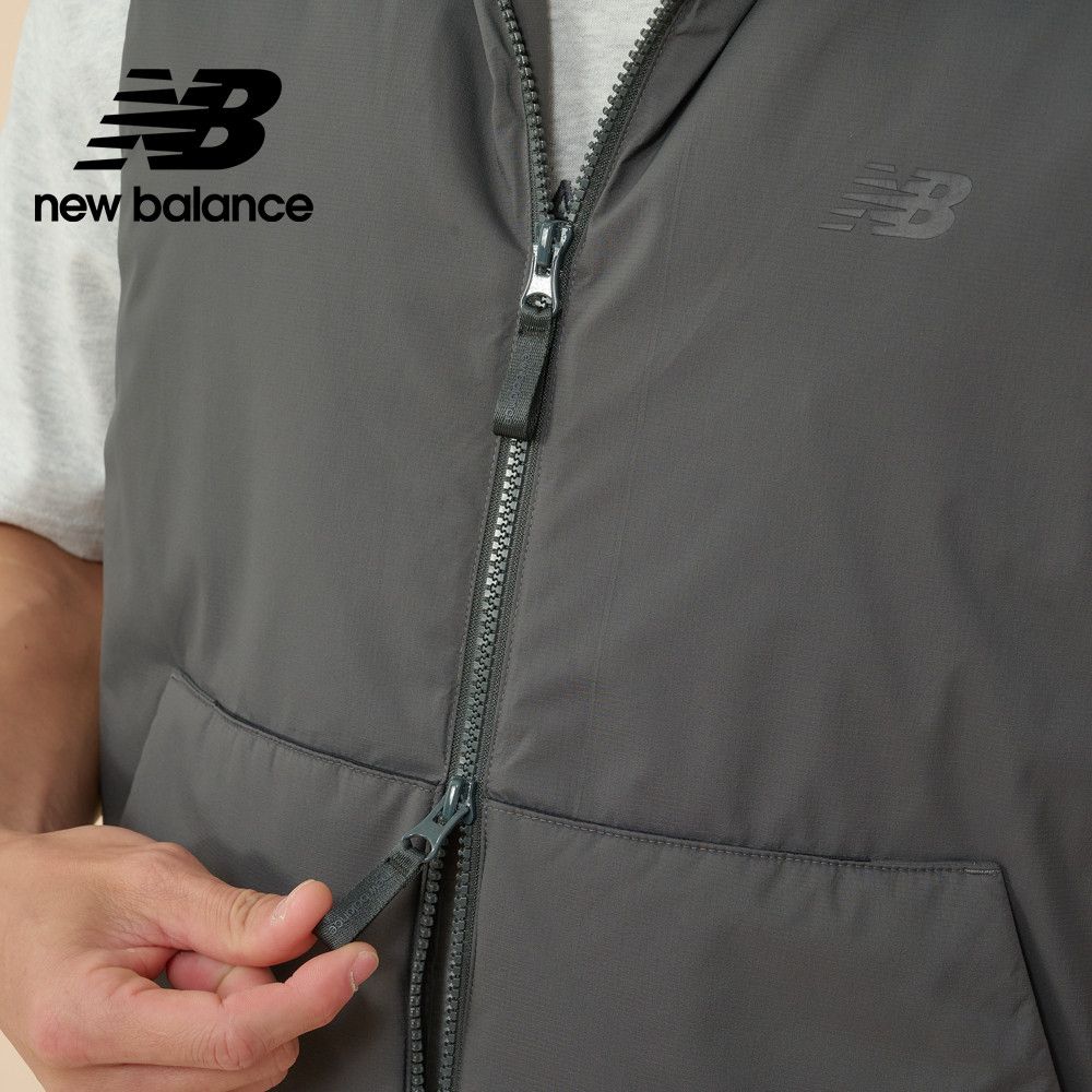 NEW BALANCE [New Balance]保暖防潑水背心外套_男性_墨灰色_MV43500ACK