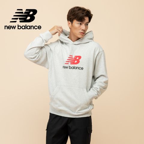 [New Balance]NB連帽長袖上衣_男性_淺灰色_MT51512AHH