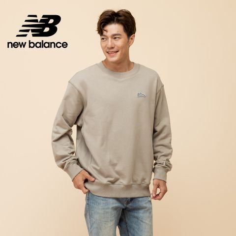 [New Balance]NB鞋574刺繡長袖上衣_男性_褐色_MT51963ADS