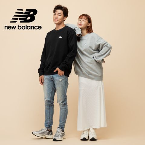 [New Balance]NB鞋550刺繡長袖上衣_男性_灰色_MT51965AG