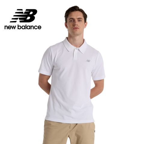 [New Balance]POLO衫短袖上衣_男性_白色_MT51519WT