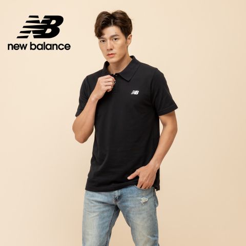 [New Balance]POLO衫短袖上衣_男性_黑色_MT51519BK