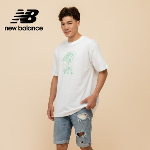 [New Balance]藝術家聯名希臘風格短袖上衣_男性_白色_MT51978WT