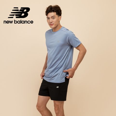 [New Balance]輕量透氣短袖上衣_男性_藍紫色_MT41222DUS