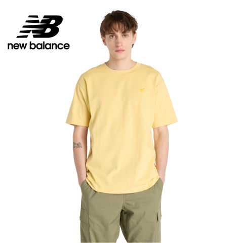 [New Balance]LOGO短袖上衣_男性_黃色_MT41533HAY