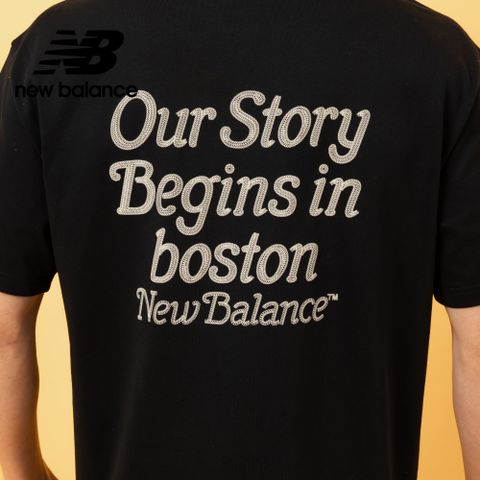 [New Balance]SDS短袖上衣_男性_黑色_AMT53313BK