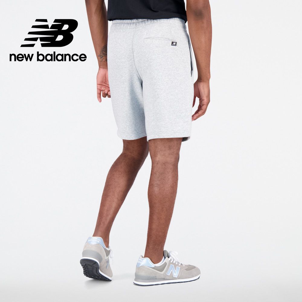 NEW BALANCE []腰鬆緊抽繩短褲_男性_淺灰色_AMS31520AG