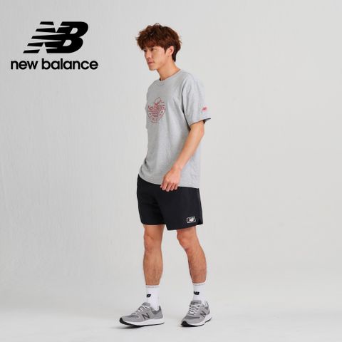 NEW BALANCE []鬆緊抽繩口袋休閒短褲_男性_黑色_MS33513BK