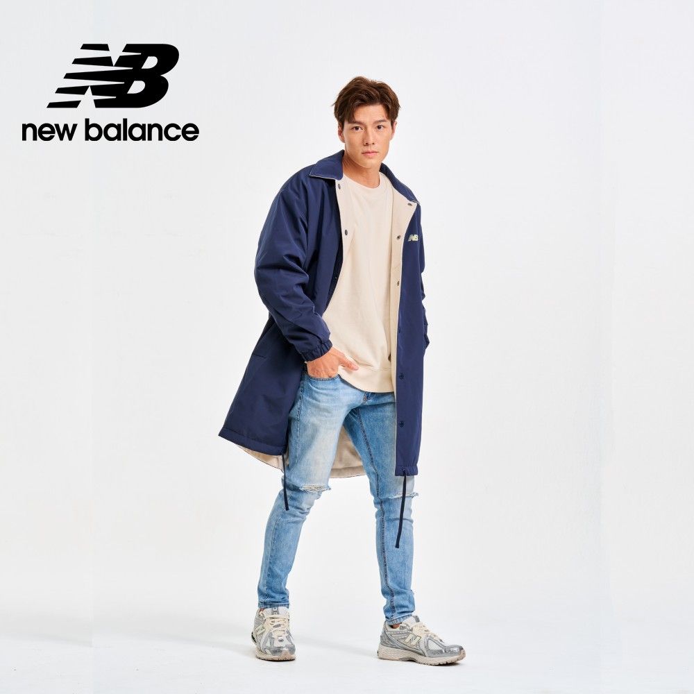 New Balance SDS二面穿保暖大衣外套_男性_深藍/米色_AMJ41350ECL