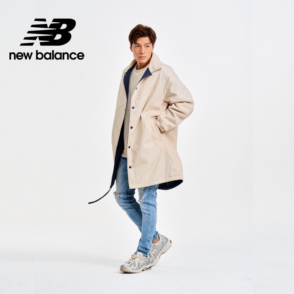 New Balance SDS二面穿保暖大衣外套_男性_深藍/米色_AMJ41350ECL