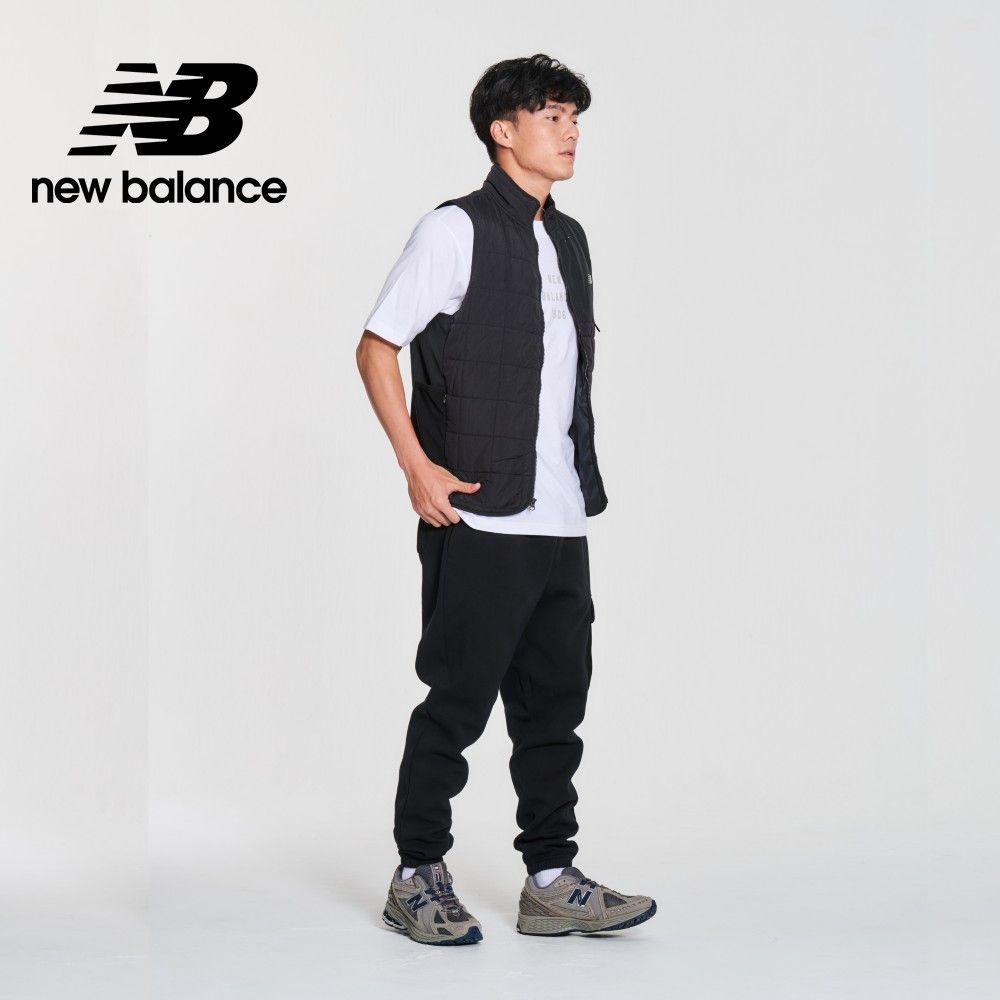 NEW BALANCE 保暖刷毛機能背心外套_男性_黑色_MV41283BK