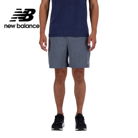 [New Balance]7吋吸濕排汗慢跑短褲_男性_深灰色_MS41232GT