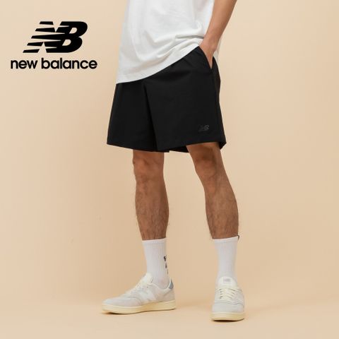 [New Balance]涼感泡泡棉紗短褲_男性_黑色_MS51567BK