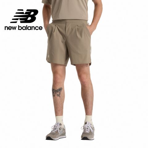 [New Balance]吸濕排汗運動短褲_男性_褐色_MS41401ADS