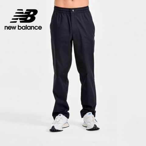 【New Balance】簡約休閒長褲_男性_黑色_AMP41575BK