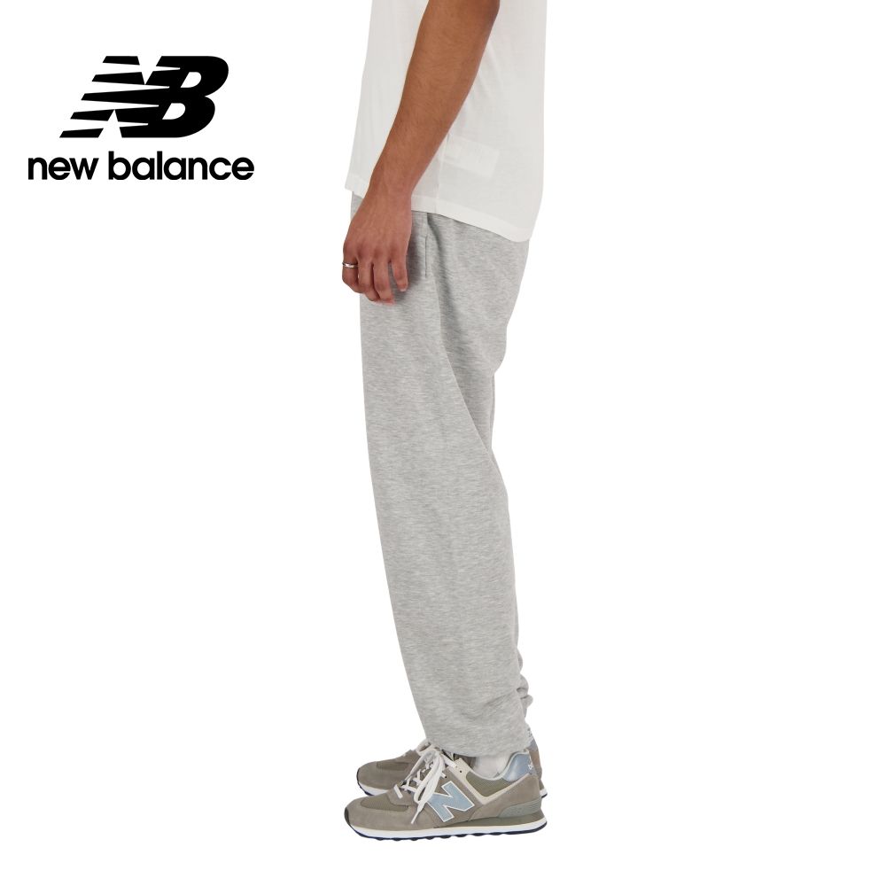 NEW BALANCE 褲管縮口棉質長褲_男性_灰色_AMP41519AG