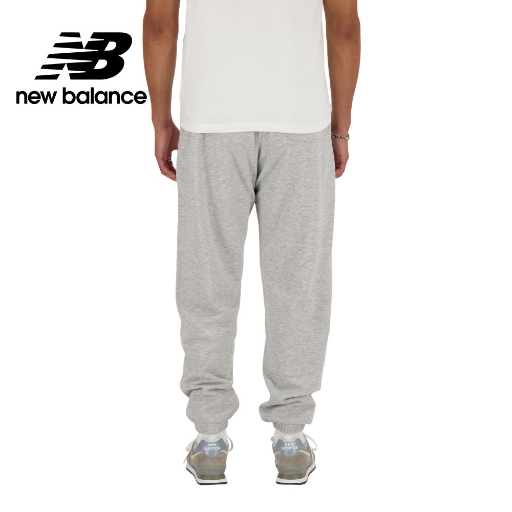 NEW BALANCE 褲管縮口棉質長褲_男性_灰色_AMP41519AG