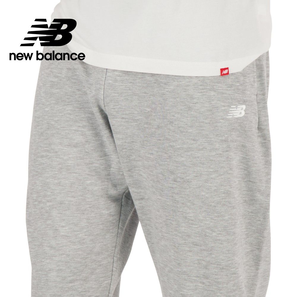 NEW BALANCE 褲管縮口棉質長褲_男性_灰色_AMP41519AG