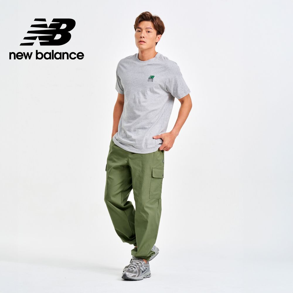 NEW BALANCE 工裝風大口袋長褲_男性_軍綠色_AMP41579DEK