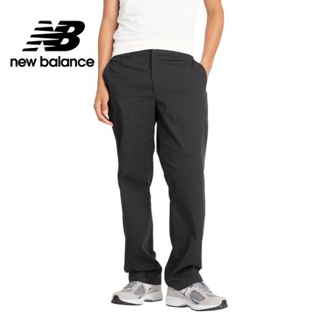 NEW BALANCE 挺版直筒長褲_男性_黑色_MP43560BK