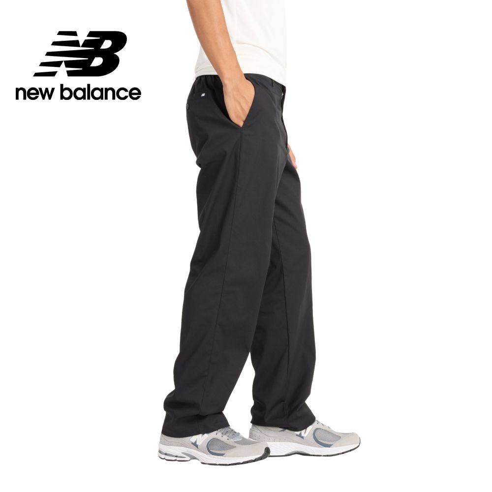 NEW BALANCE 挺版直筒長褲_男性_黑色_MP43560BK