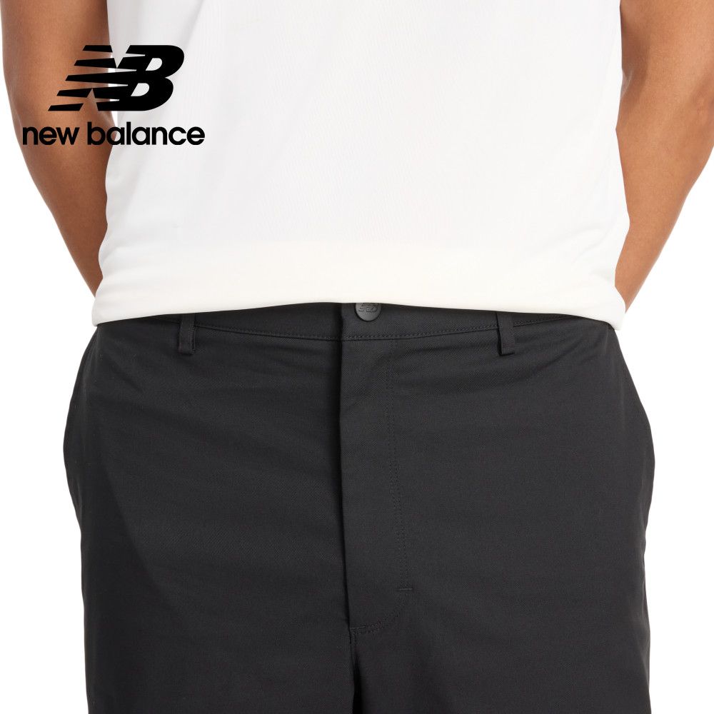 NEW BALANCE 挺版直筒長褲_男性_黑色_MP43560BK