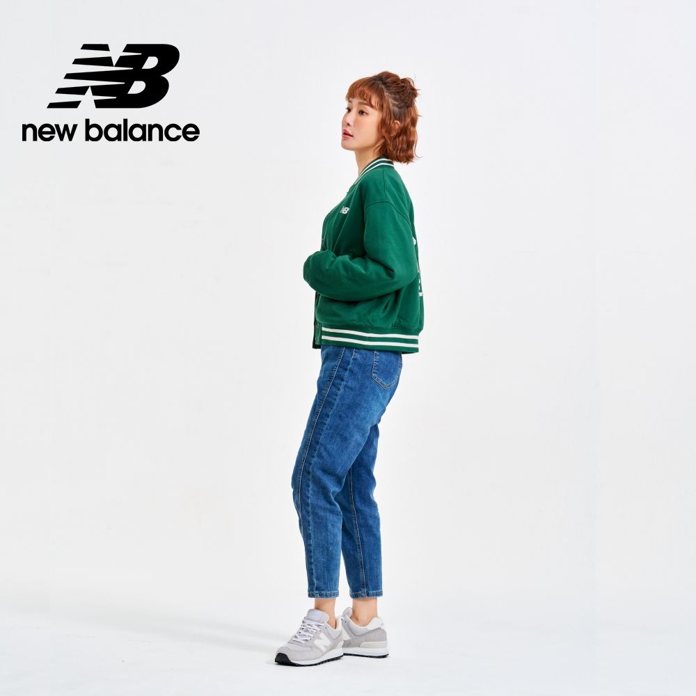 New Balance 棒球外套_女性_綠色_WJ41509NWG