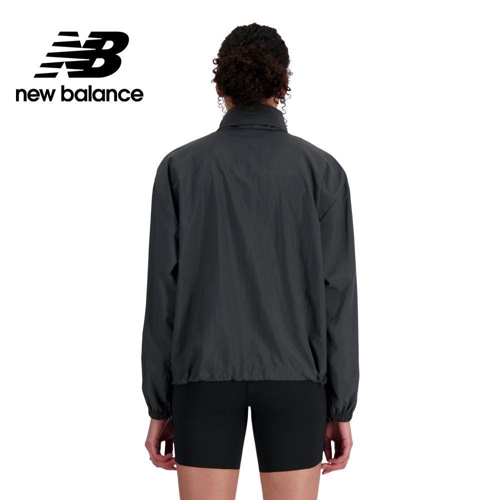 NEW BALANCE 可收納防風外套_女性_墨灰色_WJ41553ACK