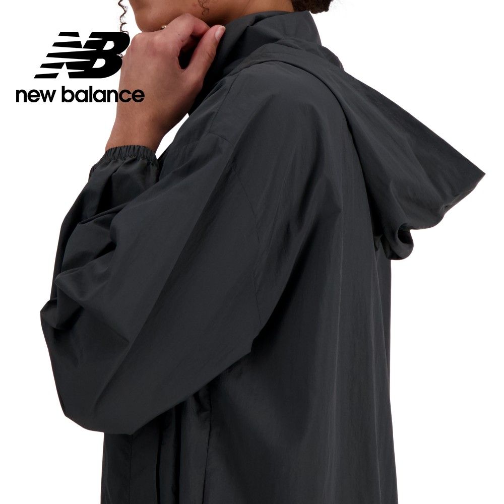 NEW BALANCE 可收納防風外套_女性_墨灰色_WJ41553ACK