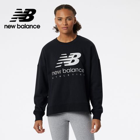 [New Balance]NB衛衣_女性_黑色_AWT21508BK