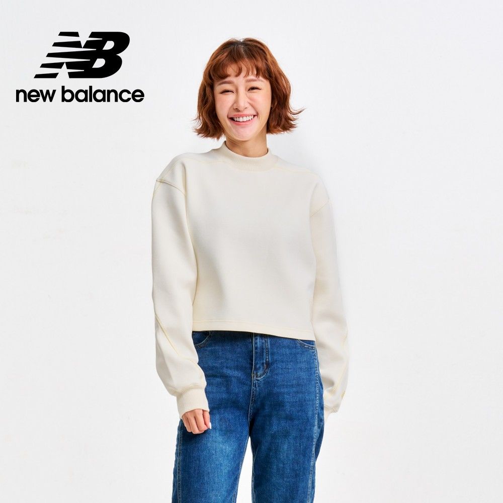 NEW BALANCE SDS微高領厚磅長袖上衣_女性_米杏色_AWT41331CIC