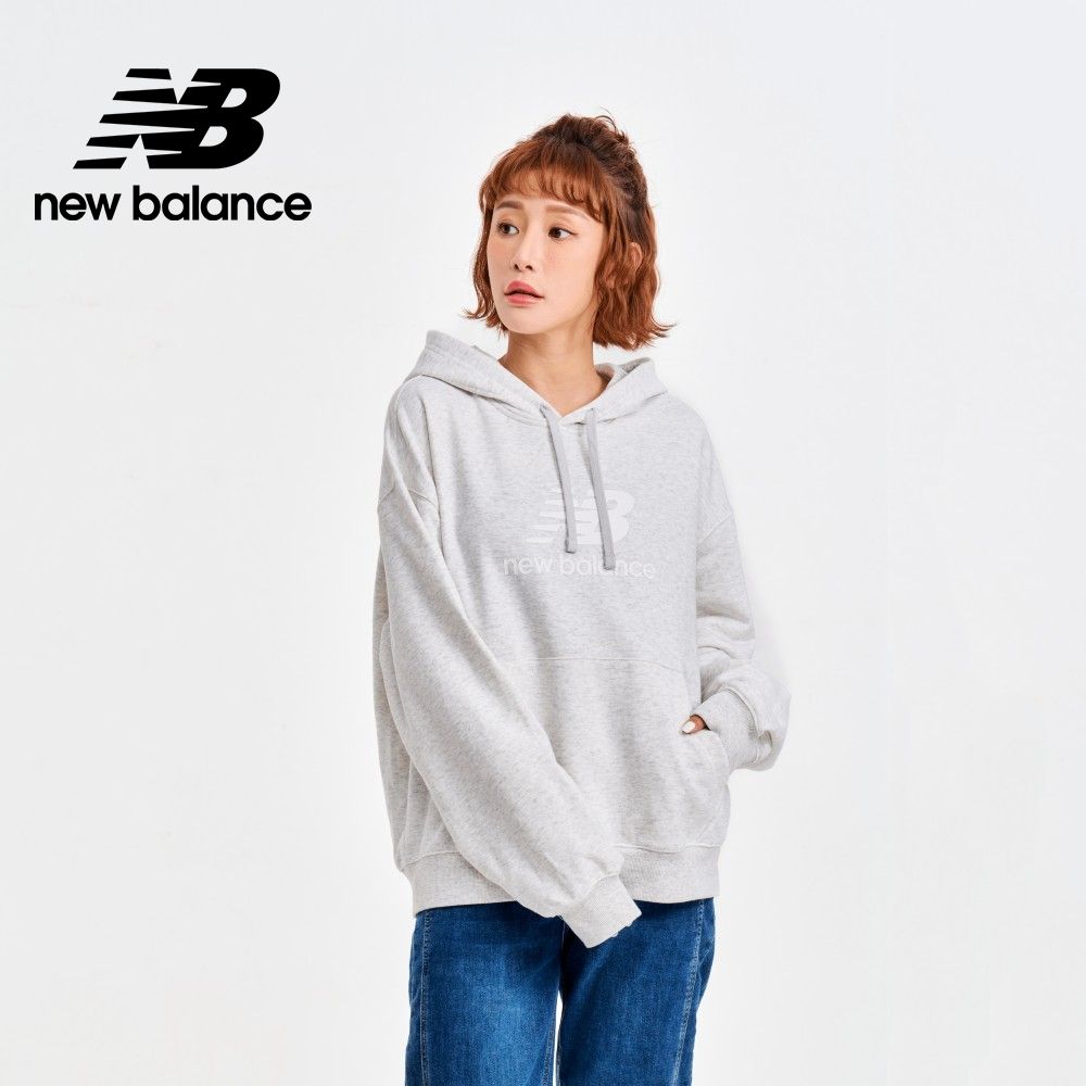 NEW BALANCE NB連帽長袖上衣_女性_淺灰色_WT41504AHH