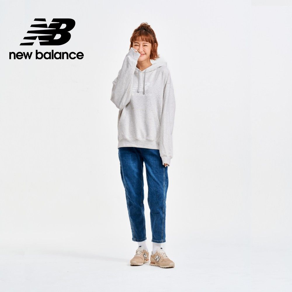 NEW BALANCE NB連帽長袖上衣_女性_淺灰色_WT41504AHH