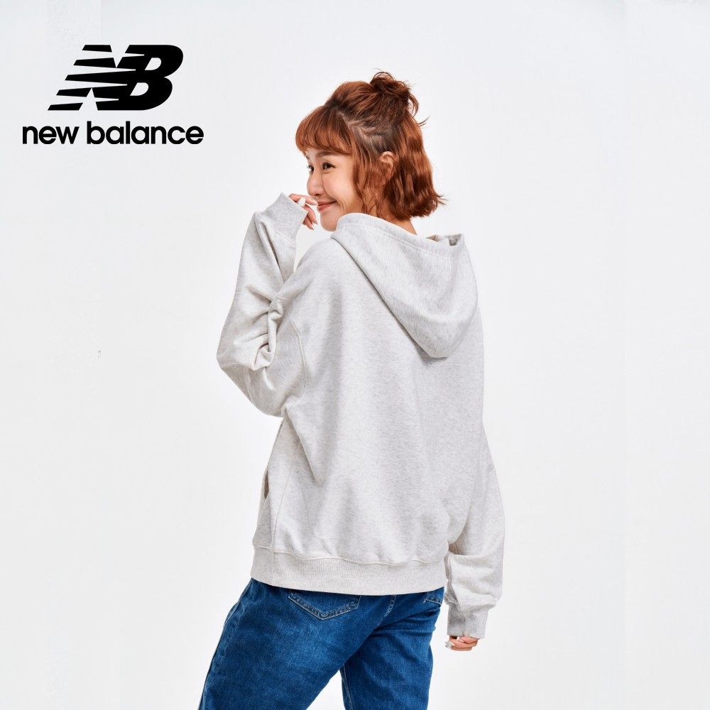 NEW BALANCE NB連帽長袖上衣_女性_淺灰色_WT41504AHH