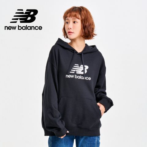 NEW BALANCE NB連帽長袖上衣_女性_黑色_WT41504BK