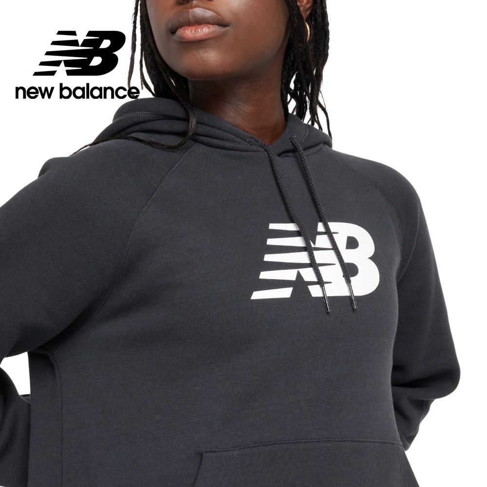 NEW BALANCE 【New Balance】刷毛連帽長袖上衣_女性_黑色_WT43524BK