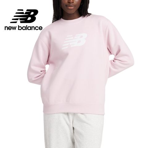 NEW BALANCE 刷毛長袖上衣大學T_女性_粉色_WT43526MEY