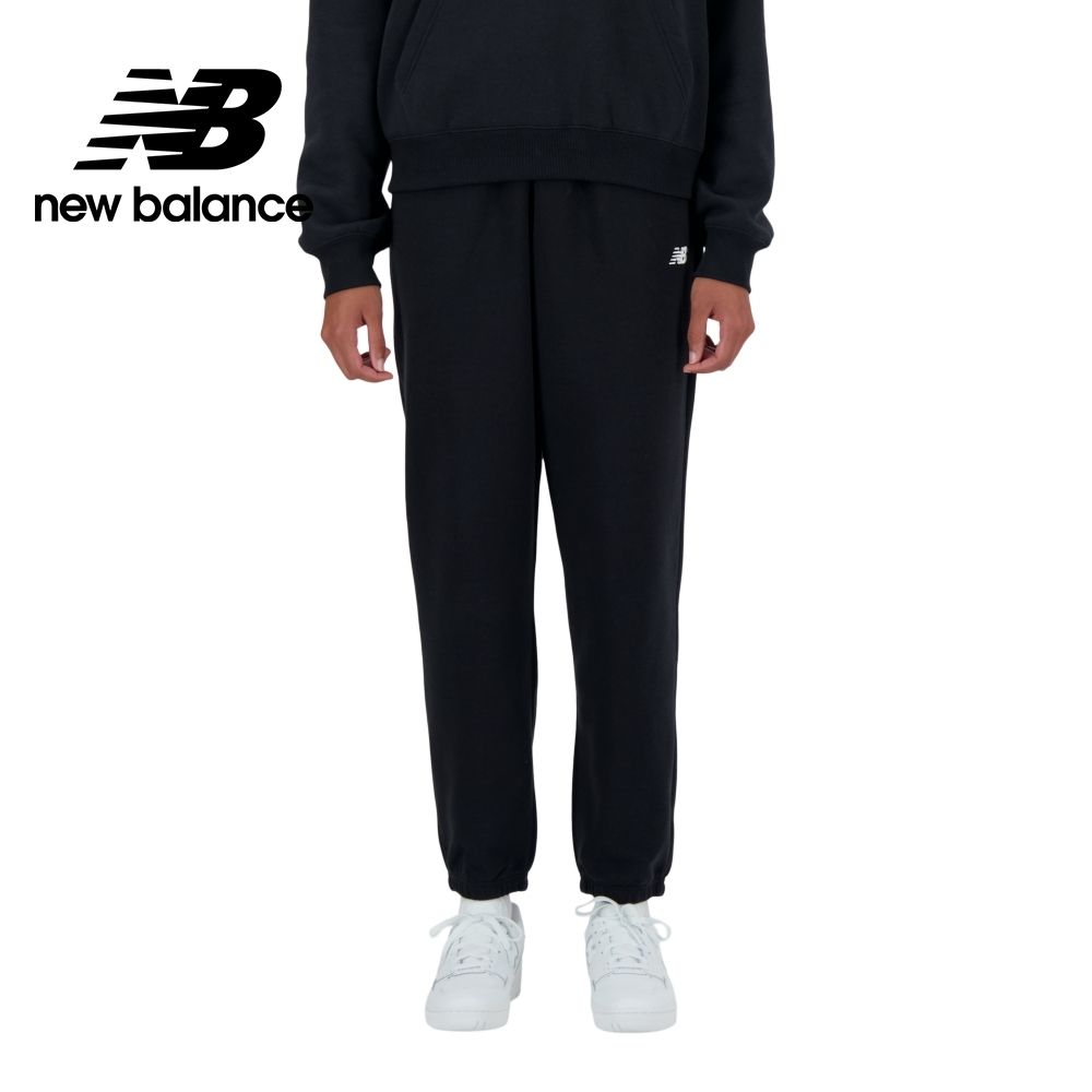 NEW BALANCE 褲管縮口棉質長褲_女性_黑色_AWP41500BK