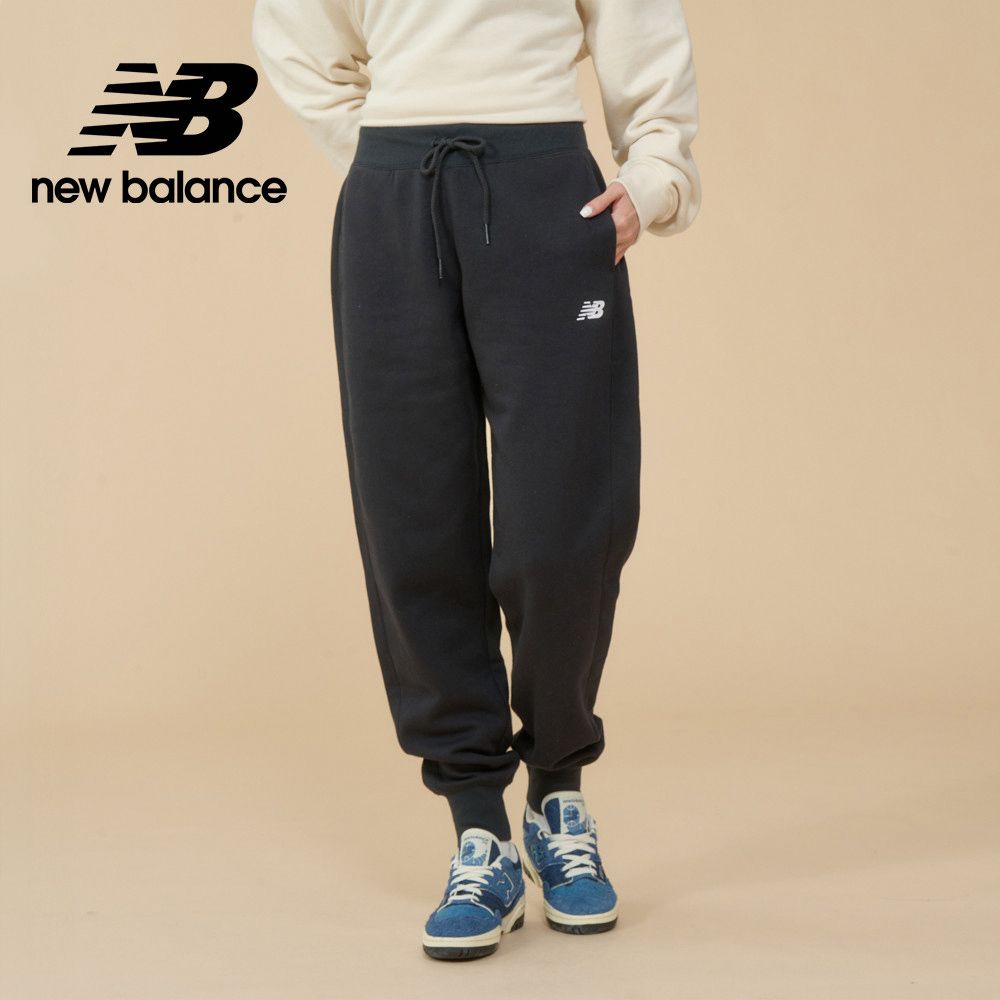 NEW BALANCE 刷毛休閒長褲_女性_黑色_WP43805BK