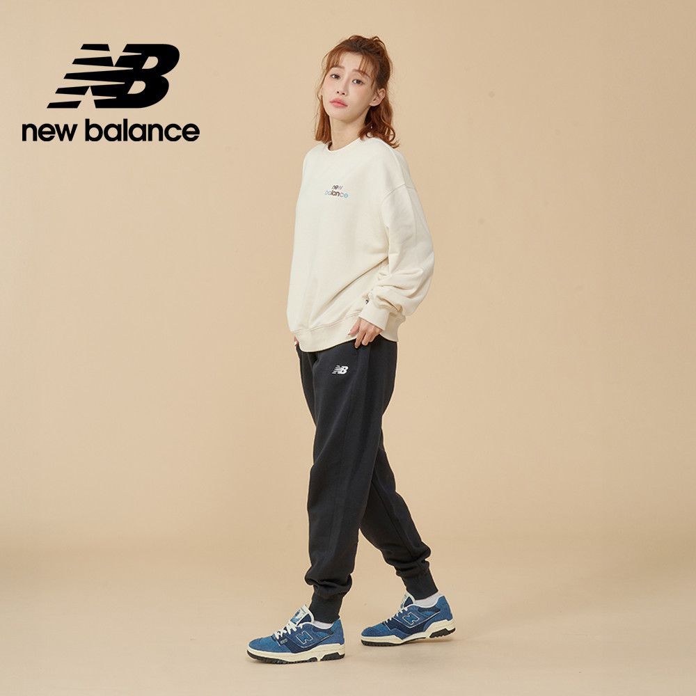 NEW BALANCE 刷毛休閒長褲_女性_黑色_WP43805BK