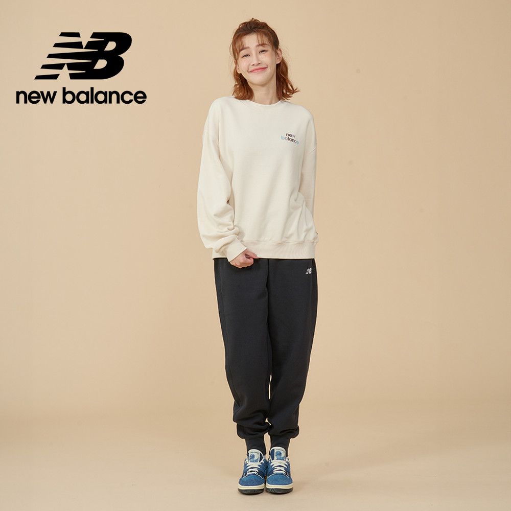 NEW BALANCE 刷毛休閒長褲_女性_黑色_WP43805BK