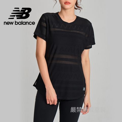 NEW BALANCE []運動短袖上衣_女性_黑色_AWT13277BK